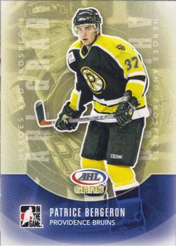 #152 Patrice Bergeron - Providence Bruins - 2011-12 In The Game Heroes and Prospects Hockey