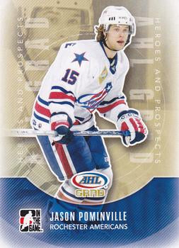 #168 Jason Pominville - Rochester Americans - 2011-12 In The Game Heroes and Prospects Hockey
