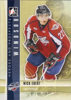 #29 Nick Ebert - Windsor Spitfires - 2011-12 In The Game Heroes and Prospects Hockey