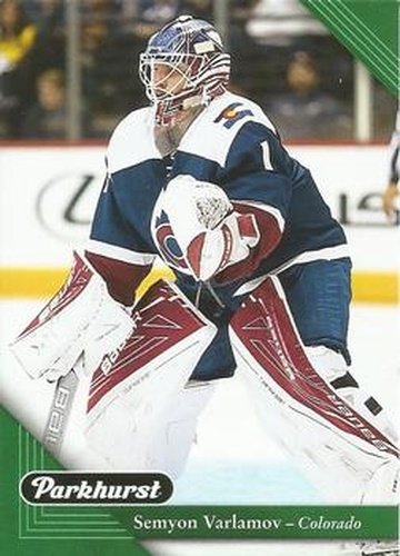 #61 Semyon Varlamov - Colorado Avalanche - 2017-18 Parkhurst Hockey