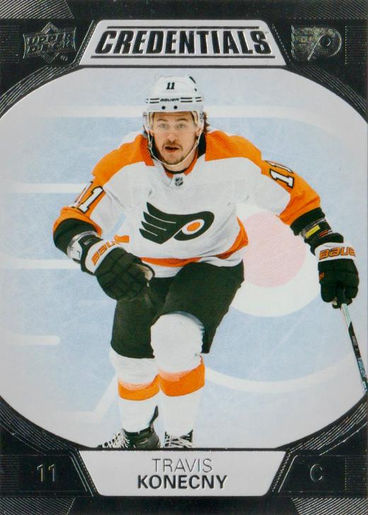#61 Travis Konecny - Philadelphia Flyers - 2022-23 Upper Deck Credentials Hockey
