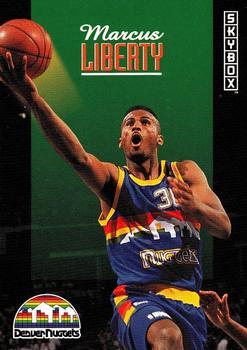 #61 Marcus Liberty - Denver Nuggets - 1992-93 SkyBox Basketball