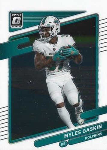 #61 Myles Gaskin - Miami Dolphins - 2021 Donruss Optic Football