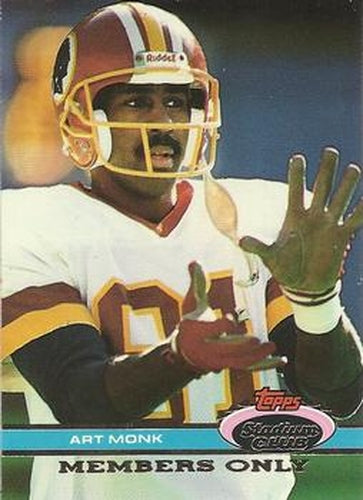 #NNO Art Monk - Washington Redskins - 1991 Stadium Club Members Only