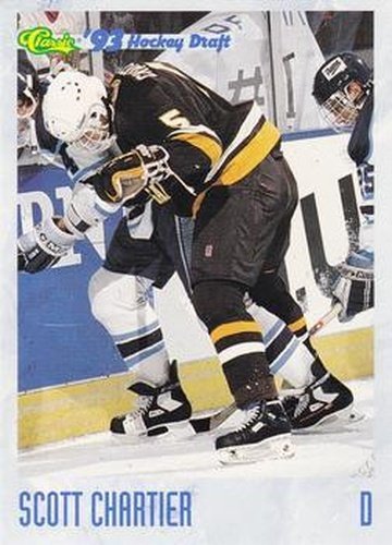 #61 Scott Chartier - Western Michigan Broncos - 1993 Classic '93 Hockey Draft Hockey