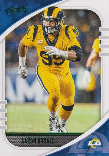 #61 Aaron Donald - Los Angeles Rams - 2020 Panini Absolute - Green Football