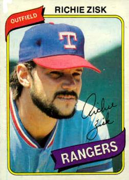 #620 Richie Zisk - Texas Rangers - 1980 Topps Baseball