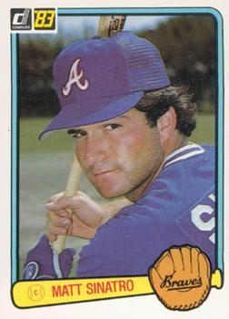 #622 Matt Sinatro - Atlanta Braves - 1983 Donruss Baseball