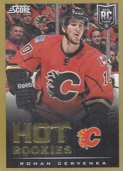 #623 Roman Cervenka - Calgary Flames - 2013-14 Score - Gold Hockey
