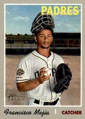 #624 Francisco Mejia - San Diego Padres - 2019 Topps Heritage Baseball