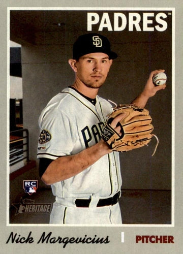 #625 Nick Margevicius - San Diego Padres - 2019 Topps Heritage Baseball