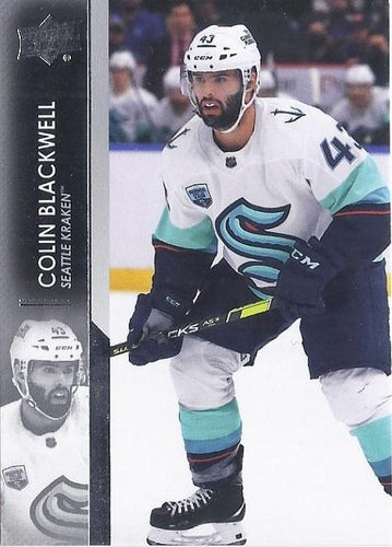 #627 Colin Blackwell - Seattle Kraken - 2021-22 Upper Deck Hockey