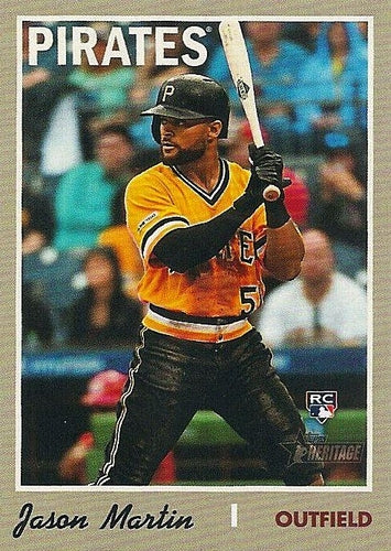 #628b Jason Martin - Pittsburgh Pirates - 2019 Topps Heritage Baseball