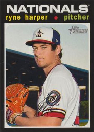 #629 Ryne Harper - Washington Nationals - 2020 Topps Heritage Baseball