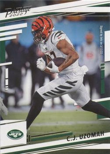 #62 C.J. Uzomah - New York Jets - 2022 Panini Prestige Football