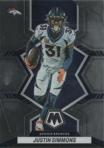 #62 Justin Simmons - Denver Broncos - 2022 Panini Mosaic Football