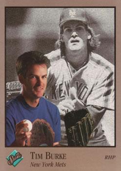 #62 Tim Burke - New York Mets - 1992 Studio Baseball