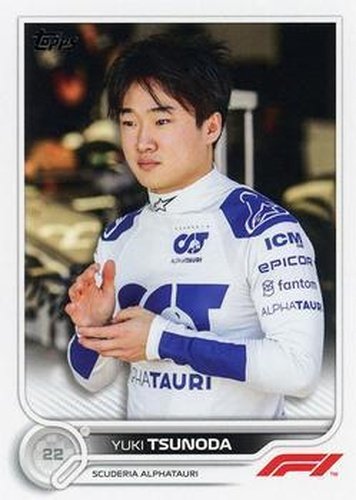 #62 Yuki Tsunoda - Scuderia AlphaTauri - 2022 Topps Formula 1 Racing