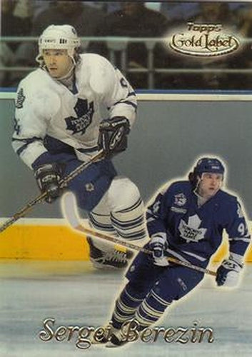 #62 Sergei Berezin - Toronto Maple Leafs - 1999-00 Topps Gold Label Hockey
