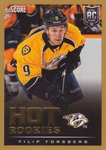 #630 Filip Forsberg - Nashville Predators - 2013-14 Score - Gold Hockey