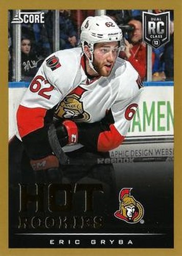 #631 Eric Gryba - Ottawa Senators - 2013-14 Score - Gold Hockey