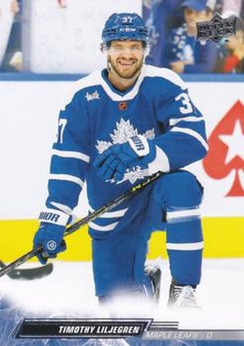 #633 Timothy Liljegren - Toronto Maple Leafs - 2022-23 Upper Deck Hockey