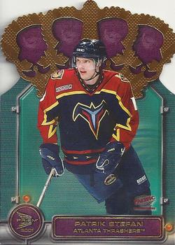 #1 Patrik Stefan - Atlanta Thrashers - 2000-01 Pacific Prism McDonald's - Gold Crown Die Cuts Hockey