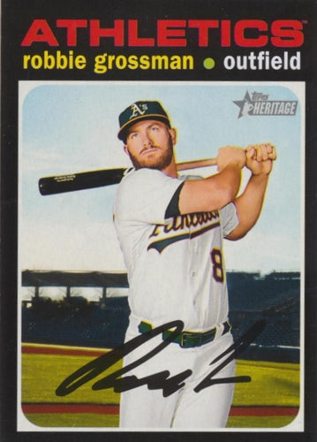 #633 Robbie Grossman - Oakland Athletics - 2020 Topps Heritage Baseball
