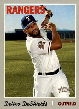 #633 Delino DeShields - Texas Rangers - 2019 Topps Heritage Baseball