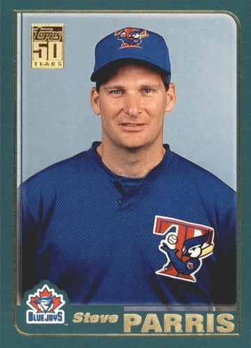 #634 Steve Parris - Toronto Blue Jays - 2001 Topps Baseball