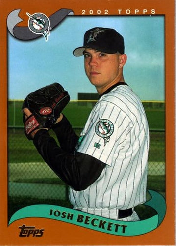 #634 Josh Beckett - Florida Marlins - 2002 Topps Baseball