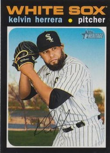 #634 Kelvin Herrera - Chicago White Sox - 2020 Topps Heritage Baseball
