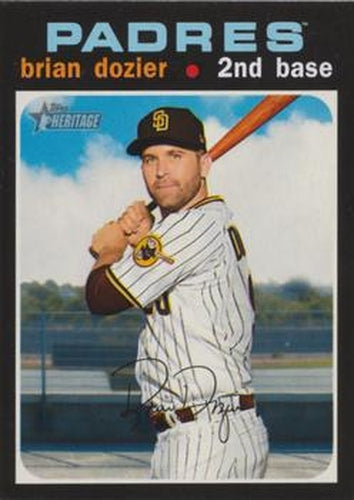#635 Brian Dozier - San Diego Padres - 2020 Topps Heritage Baseball