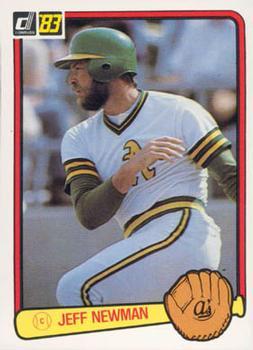 #635 Jeff Newman - Oakland Athletics - 1983 Donruss Baseball