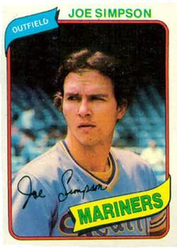 #637 Joe Simpson - Seattle Mariners - 1980 Topps Baseball