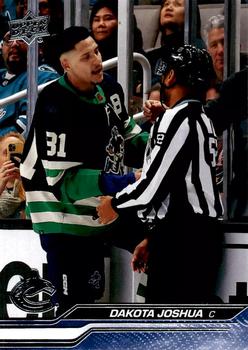 #638b Dakota Joshua - Vancouver Canucks -2023-24 Upper Deck Hockey