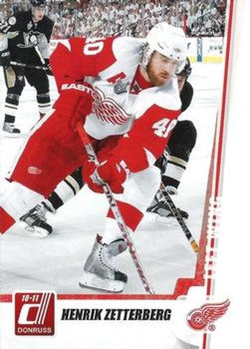 #63 Henrik Zetterberg - Detroit Red Wings - 2010-11 Donruss Hockey