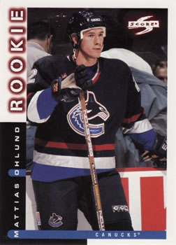 #63 Mattias Ohlund - Vancouver Canucks - 1997-98 Score Hockey