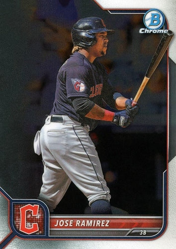 #63 Jose Ramirez - Cleveland Guardians - 2022 Bowman Chrome Baseball