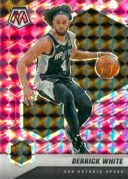 #63 Derrick White - San Antonio Spurs - 2020-21 Panini Mosaic - Mosaic Camo Pink Basketball