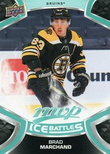 #63 Brad Marchand - Boston Bruins - 2021-22 Upper Deck MVP - Ice Battles Hockey