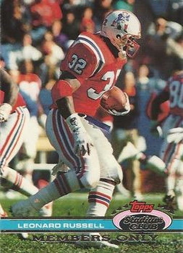 #NNO Leonard Russell - New England Patriots - 1991 Stadium Club Members Only