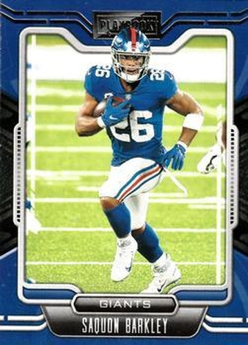 #63 Saquon Barkley - New York Giants - 2021 Panini Playbook Football
