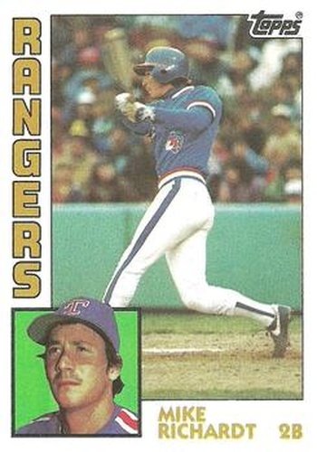 #641 Mike Richardt - Texas Rangers - 1984 Topps Baseball