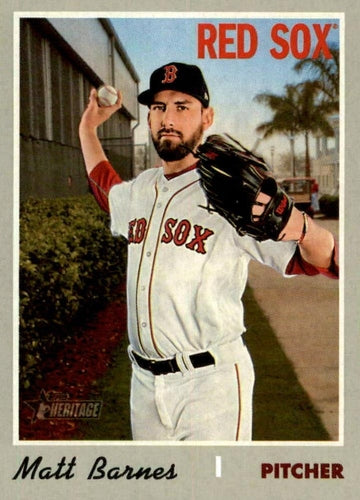 #641 Matt Barnes - Boston Red Sox - 2019 Topps Heritage Baseball