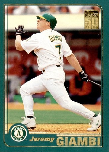 #641 Jeremy Giambi - Oakland Athletics - 2001 Topps Baseball