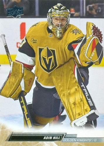 #642 Adin Hill - Vegas Golden Knights - 2022-23 Upper Deck Hockey