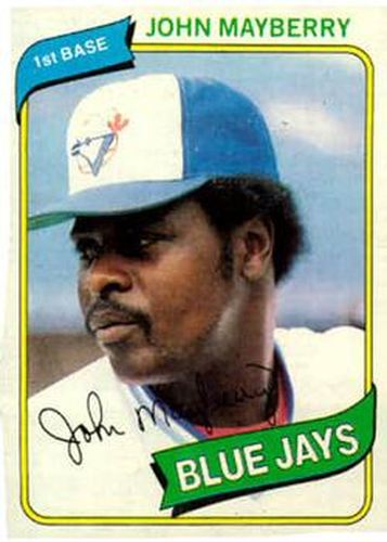 #643 John Mayberry - Toronto Blue Jays - 1980 Topps Baseball