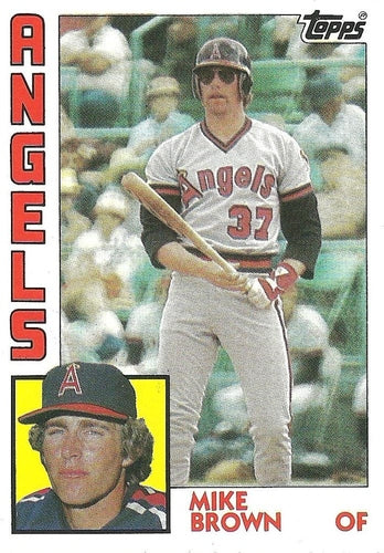 #643 Mike Brown - California Angels - 1984 Topps Baseball