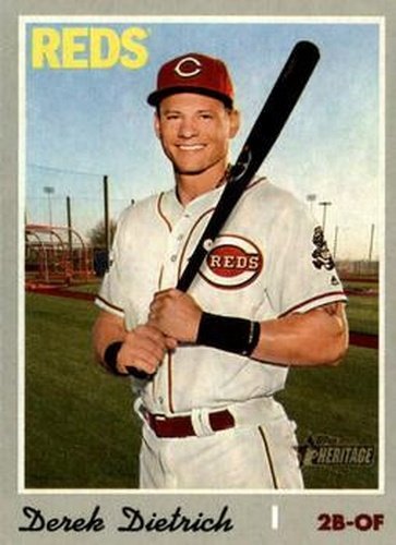 #644 Derek Dietrich - Cincinnati Reds - 2019 Topps Heritage Baseball
